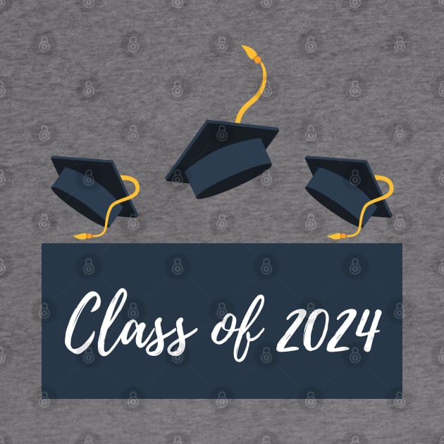 Class Of 2024. 2024 Design for Class Of/ Senior/ Graduation. Navy by That Cheeky Tee